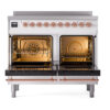 ILVE UPDI406NMPWHP Nostalgie II 40" Induction Range, oven doors opened