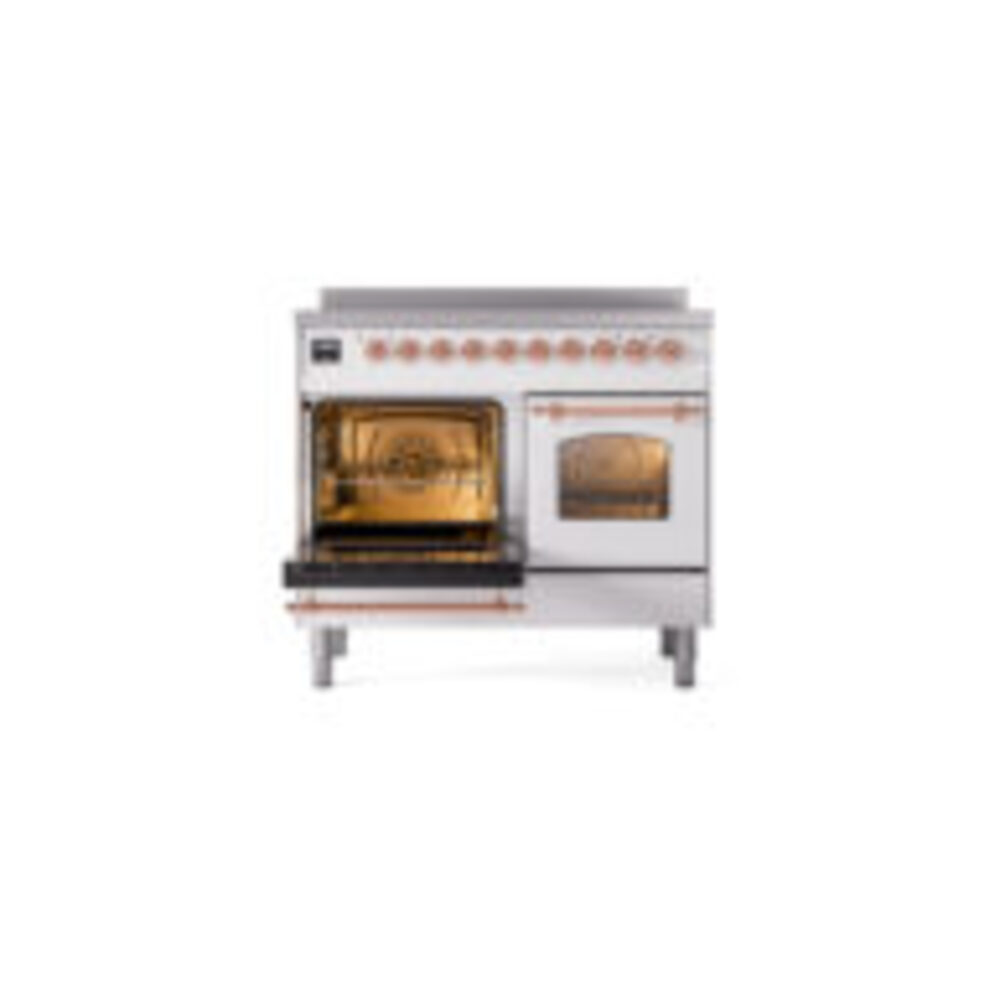 ILVE UPDI406NMPWHP Nostalgie II 40" Induction Range, main oven door opened