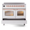 ILVE UPDI406NMPWHP Nostalgie II 40" Induction Range, drawer opened