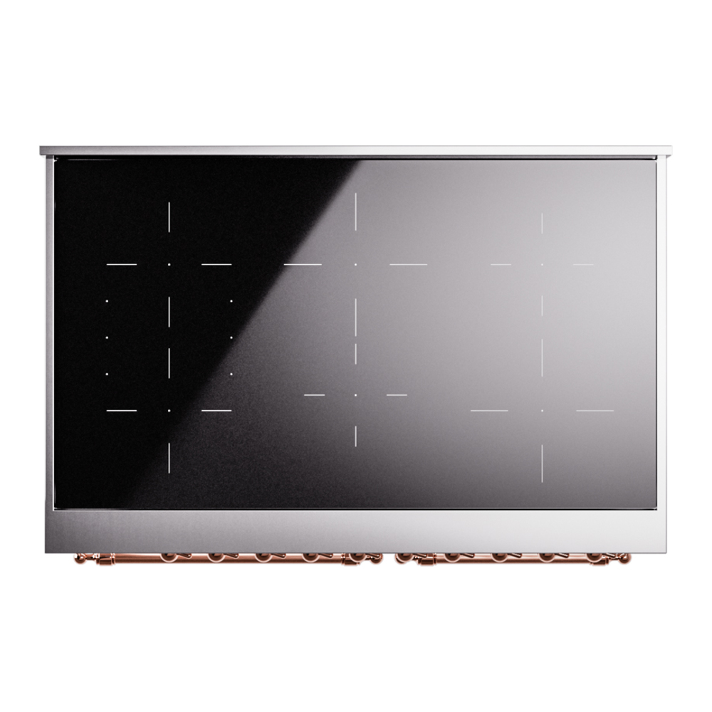 ILVE UPDI406NMPWHP Nostalgie II 40" Induction Range, top view