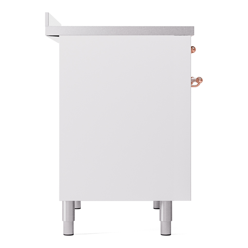 ILVE UPDI406NMPWHP Nostalgie II 40" Induction Range, left side view