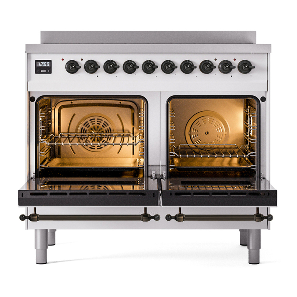 ILVE UPDI406QNMPRAB Nostalgie II 40 inch Induction Range with 6 Elements (Solid Door, RAL, Burnished) 5 ILVE UPDI406NMP Nostalgie II 40 inch Induction Range with 6 Elements