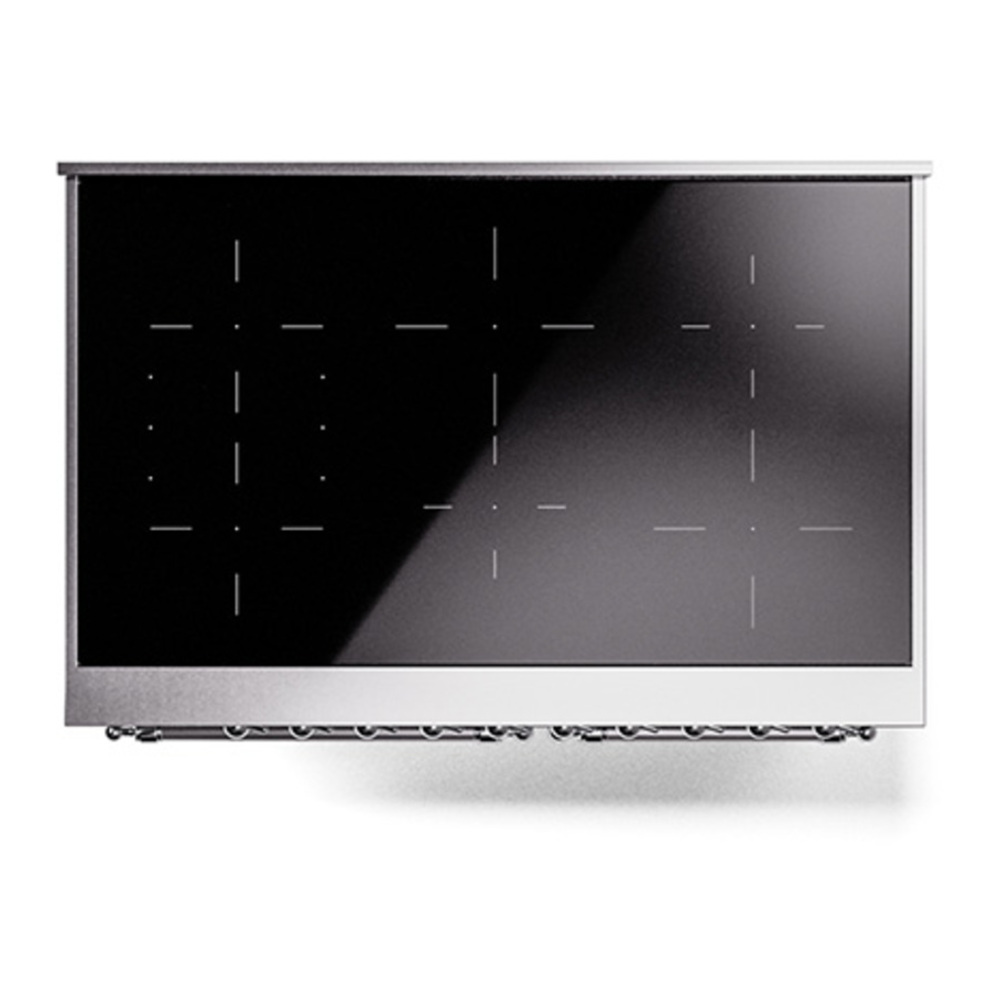 ILVE UPDI406QNMPRAC Nostalgie II 40 inch Induction Range with 6 Elements (Solid Door, RAL, Chrome) 6 ILVE_UPDI406QNMPRAC_top_view