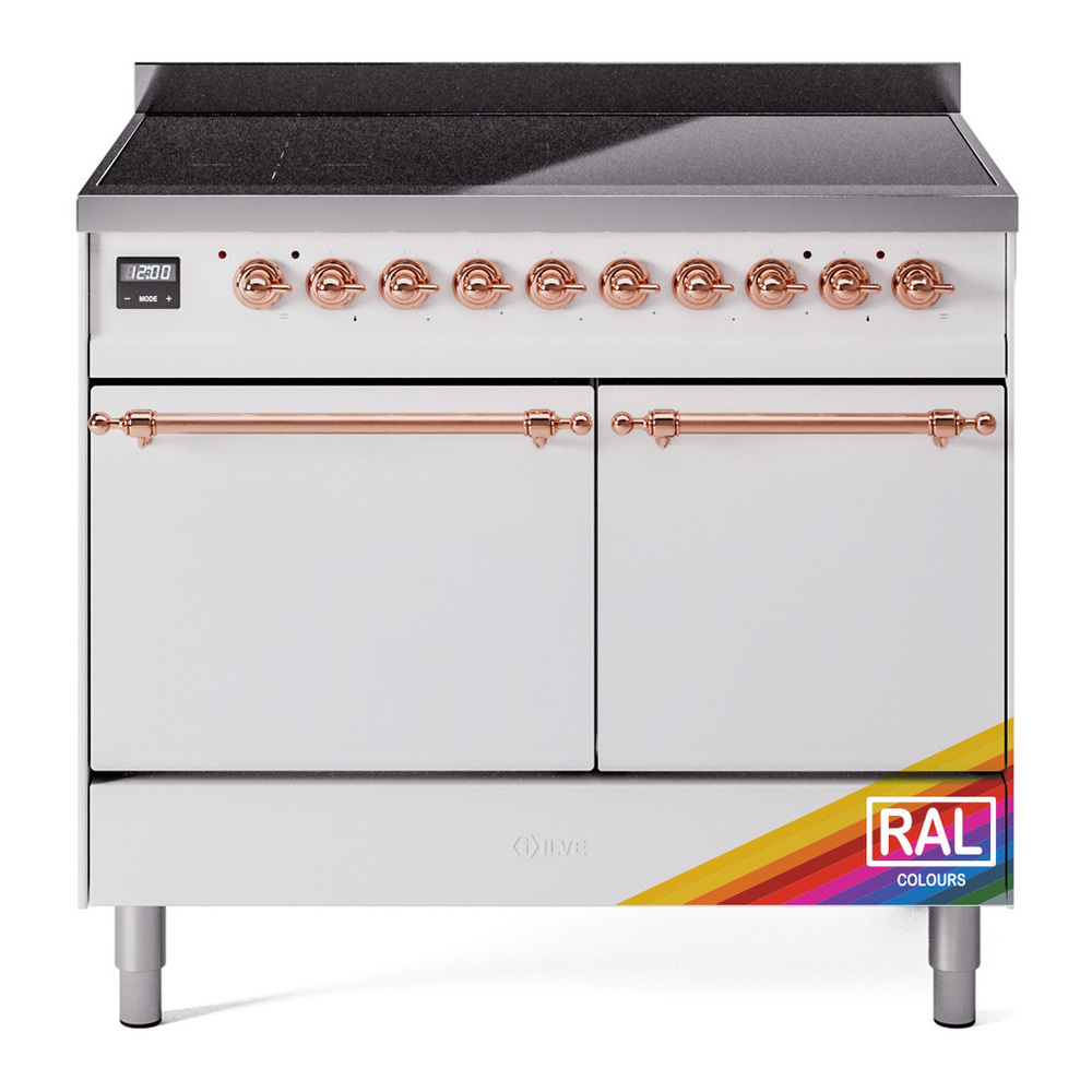 ILVE UPDI406QNMPRAP Nostalgie II 40 inch Induction Range with 6 Elements (Solid Door, RAL, Copper) 1 UPDI406QNMPRAP