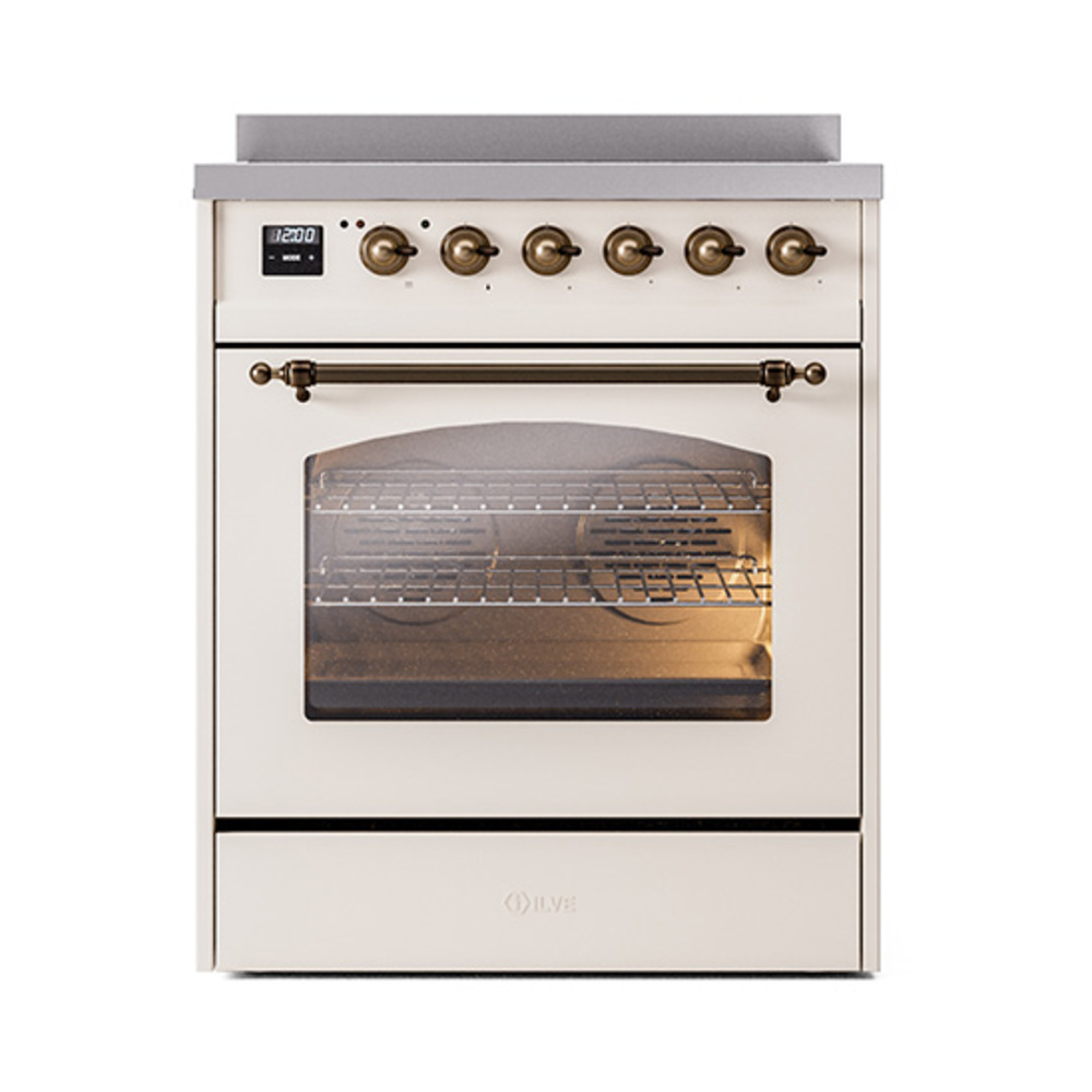 ILVE_UPI304NMPAWB_Nostalgie_II_30"_Dual_Fuel_Range_front_view