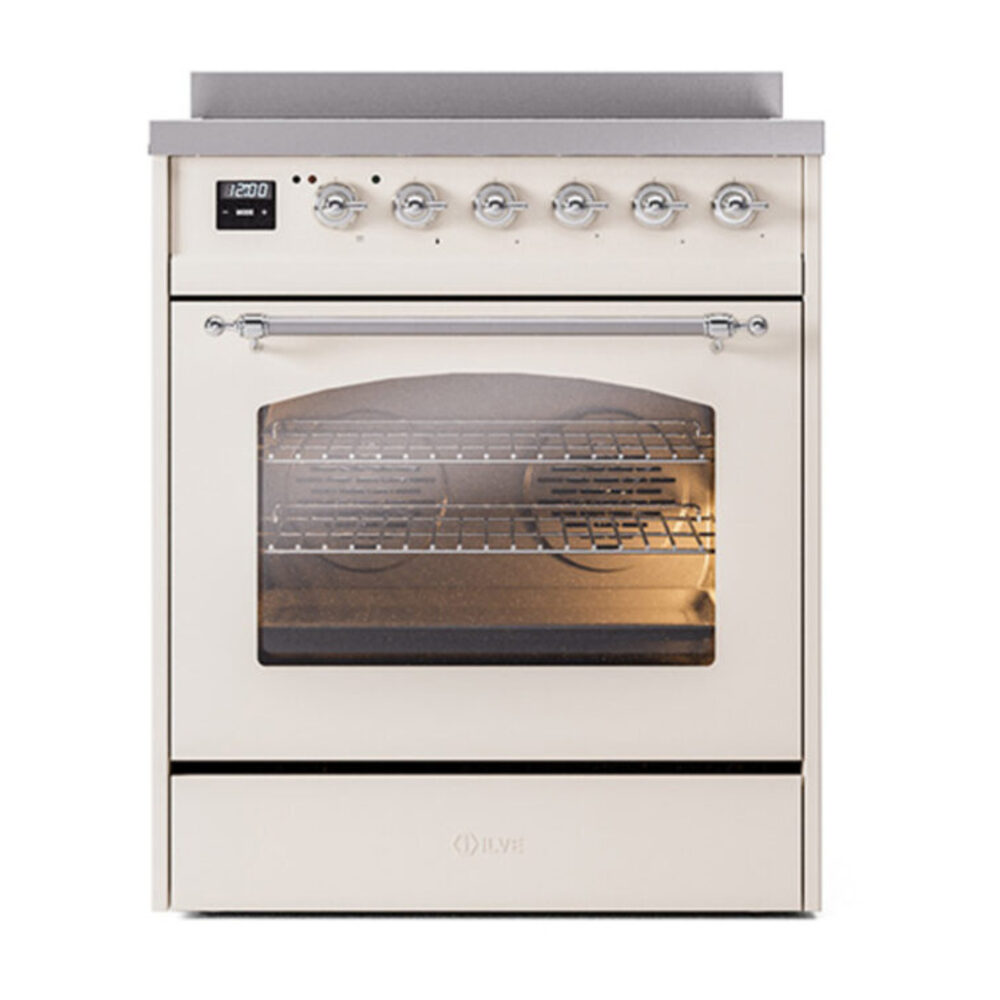 ILVE_UPI304NMPAWC_Nostalgie_II_30"_Dual_Fuel_Range_front_view