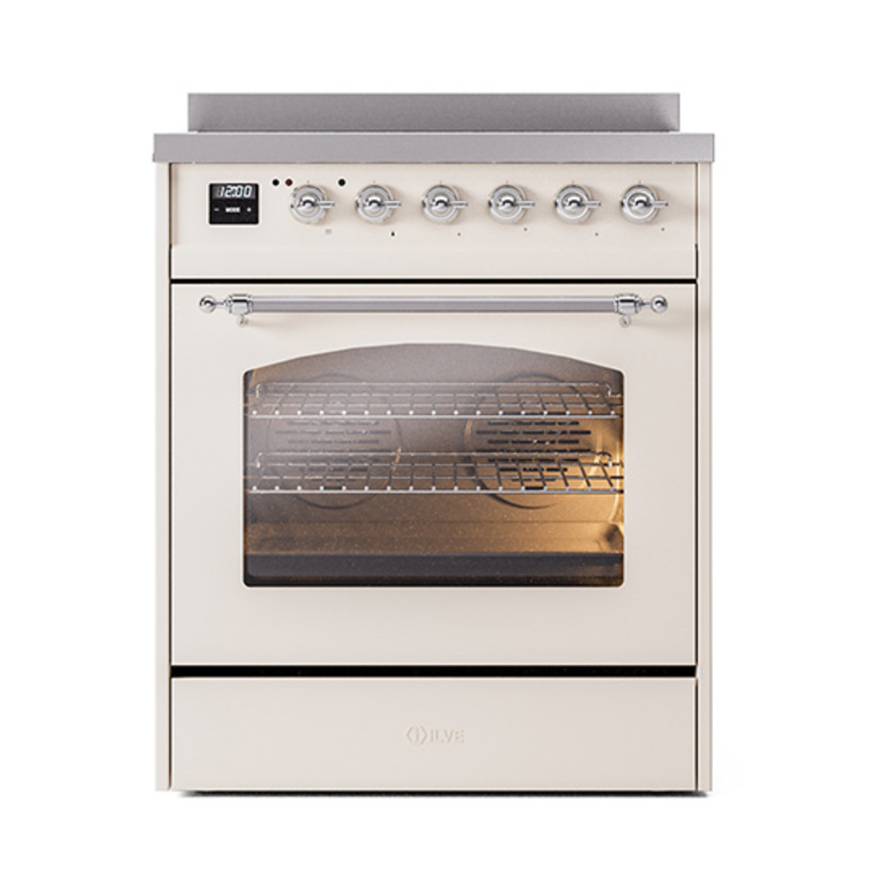 ILVE_UPI304NMPAWC_Nostalgie_II_30"_Dual_Fuel_Range_front_view