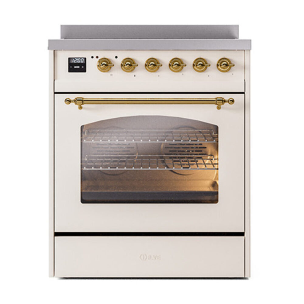 ILVE_UPI304NMPAWG_Nostalgie_II_30"_Dual_Fuel_Range_front_view
