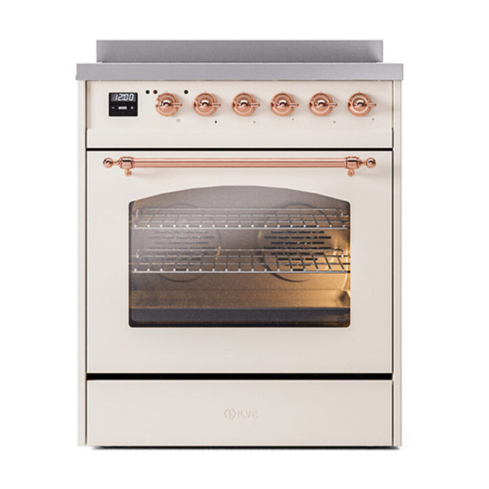 ILVE_UPI304NMPAWP_Nostalgie_II_30"_Dual_Fuel_Range_front_view