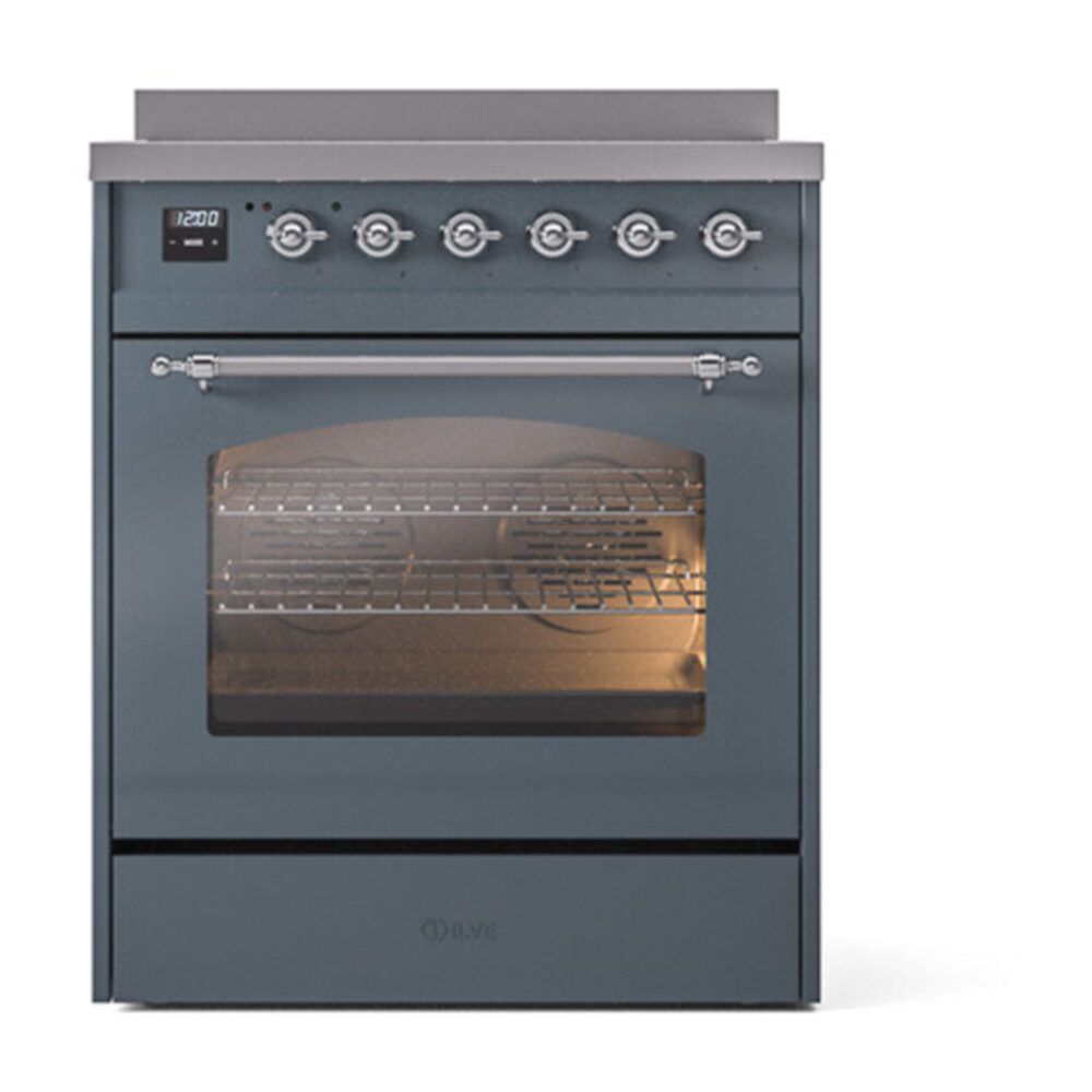 ILVE_UPI304NMPBGC_Nostalgie_II_30"_Dual_Fuel_Range_front_view