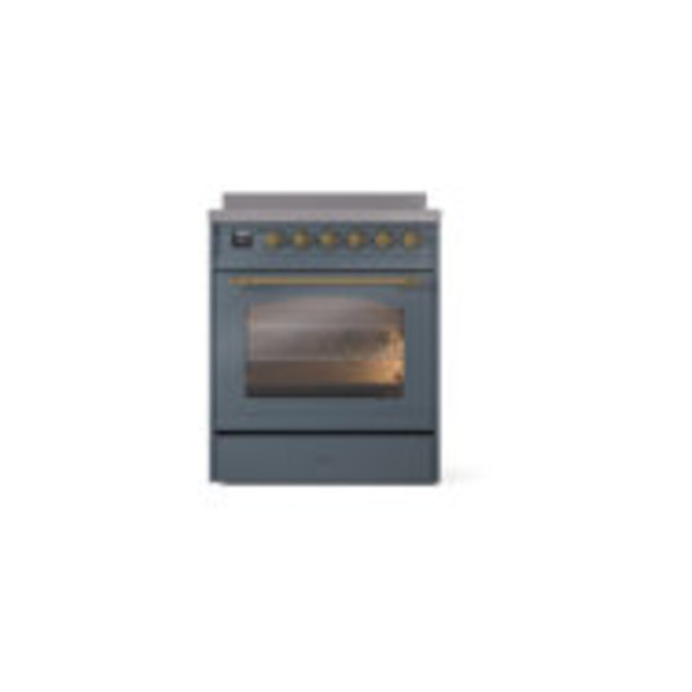 ILVE_UPI304NMPBGG_Nostalgie_II_30"_Dual_Fuel_Range_front_view