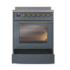 ILVE_UPI304NMPBGG_Nostalgie_II_30"_Dual_Fuel_Range_drawer_opened