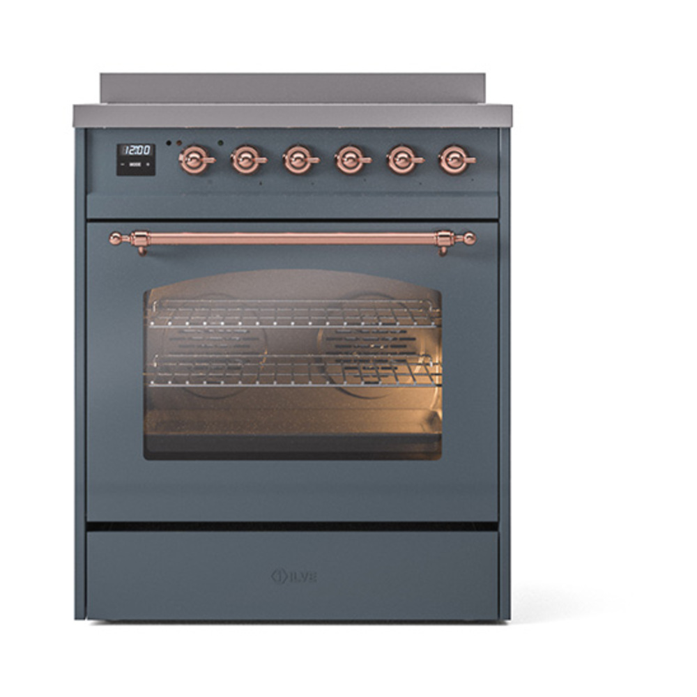 ILVE_UPI304NMPBGP_Nostalgie_II_30"_Dual_Fuel_Range_front_view