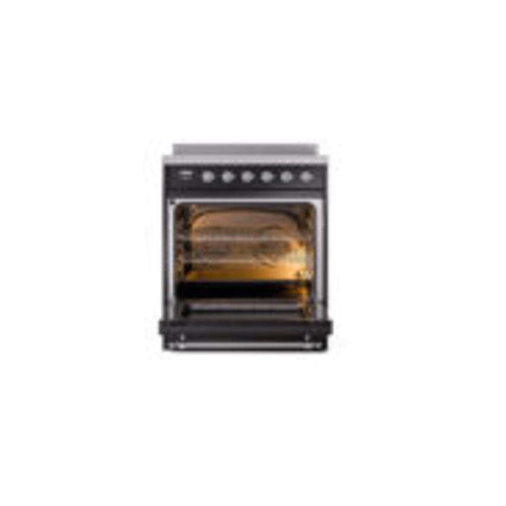 ILVE_UPI304NMPBKC_Nostalgie_II_30"_Dual_Fuel_Range_oven_door_opened