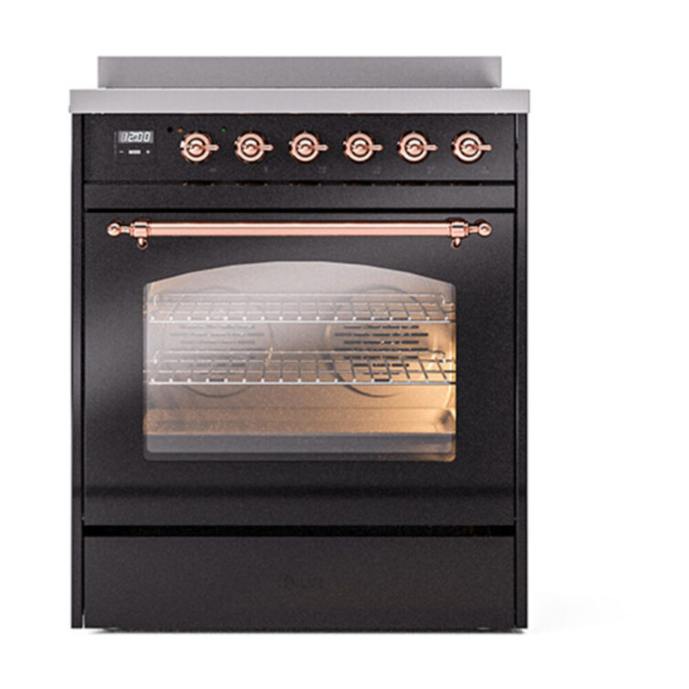 ILVE_UPI304NMPBKP_Nostalgie_II_30"_Dual_Fuel_Range_front_view