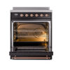 ILVE_UPI304NMPBKP_Nostalgie_II_30"_Dual_Fuel_Range_oven_door_opened
