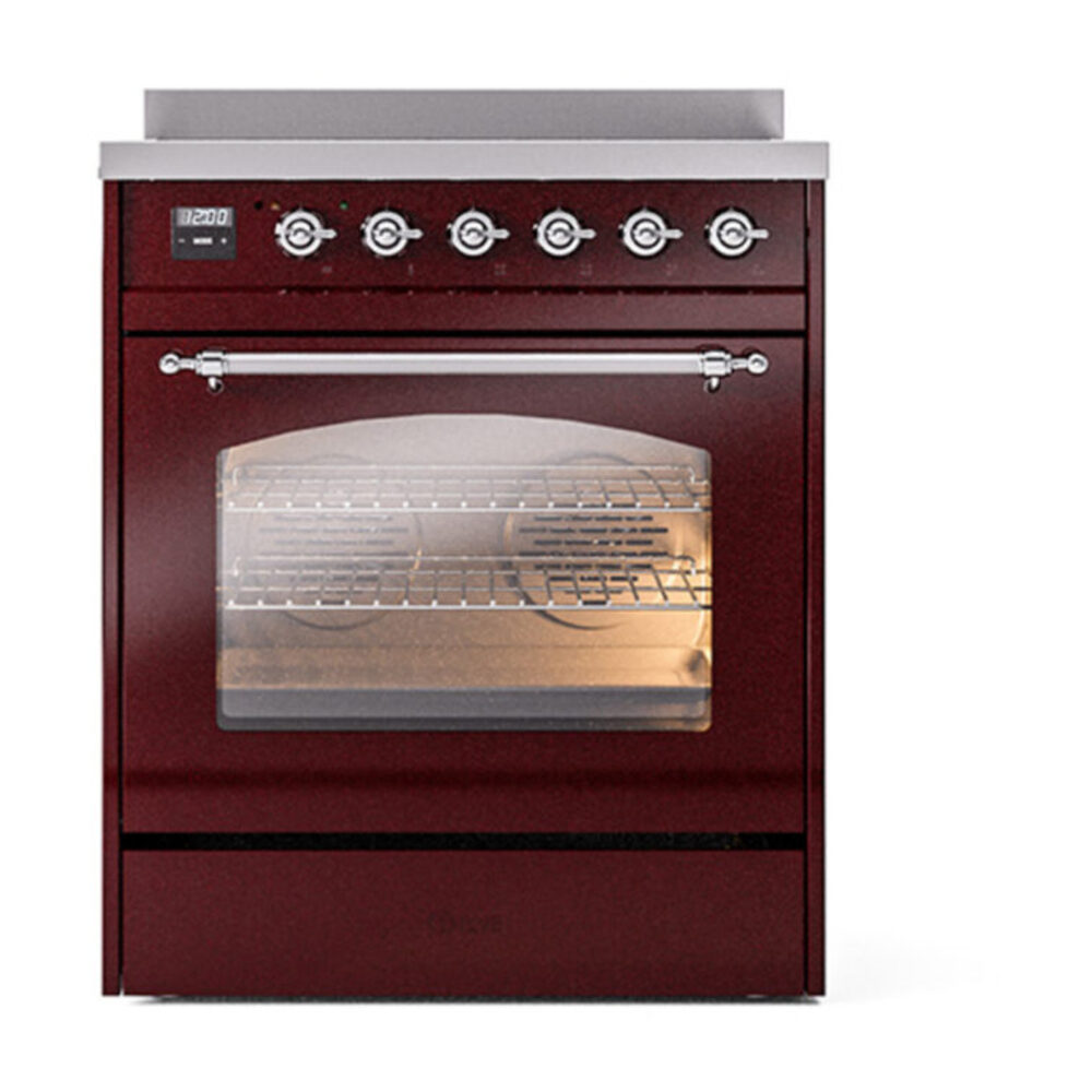 ILVE_UPI304NMPBUC_Nostalgie_II_30"_Dual_Fuel_Range_front_view