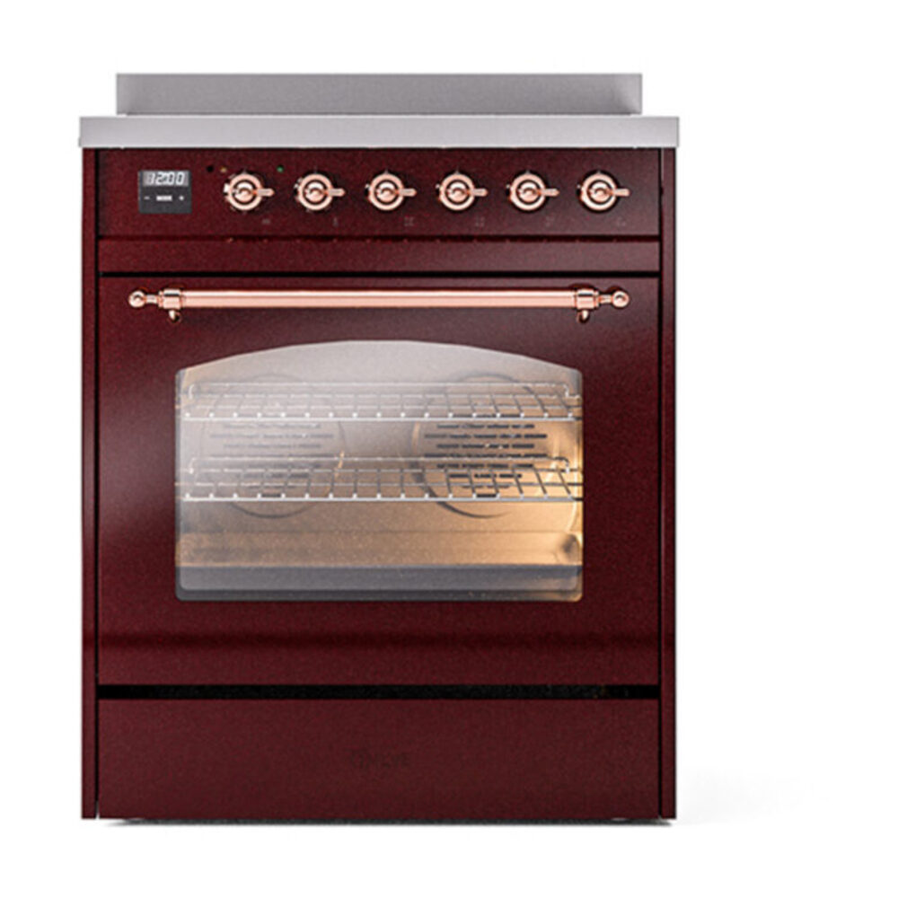 ILVE_UPI304NMPBUP_Nostalgie_II_30"_Dual_Fuel_Range_front_view