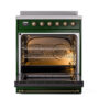 ILVE_UPI304NMPEGB_Nostalgie_II_30"_Dual_Fuel_Range_oven_door_opened
