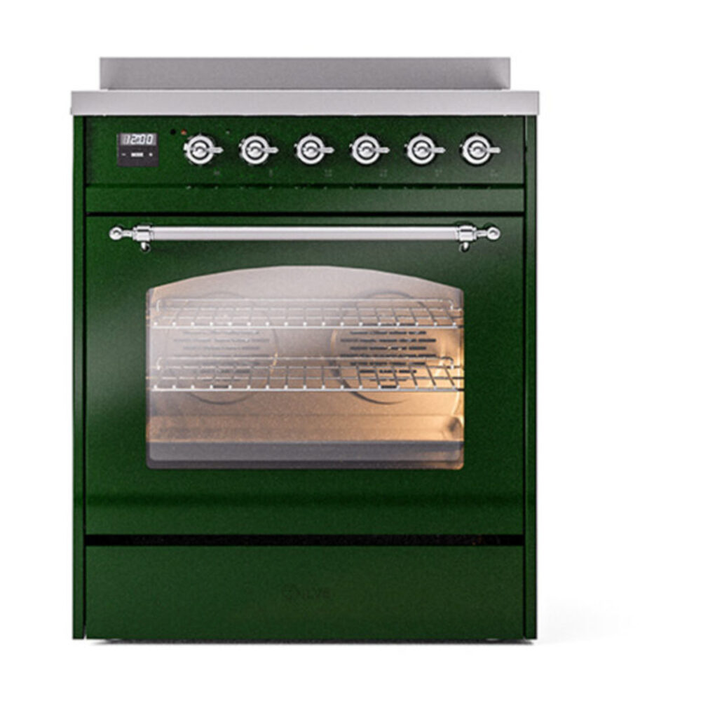 ILVE_UPI304NMPEGC_Nostalgie_II_30"_Dual_Fuel_Range_front_view
