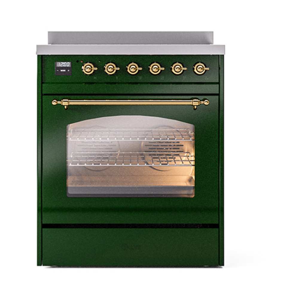 ILVE_UPI304NMPEGG_Nostalgie_II_30"_Dual_Fuel_Range_front_view