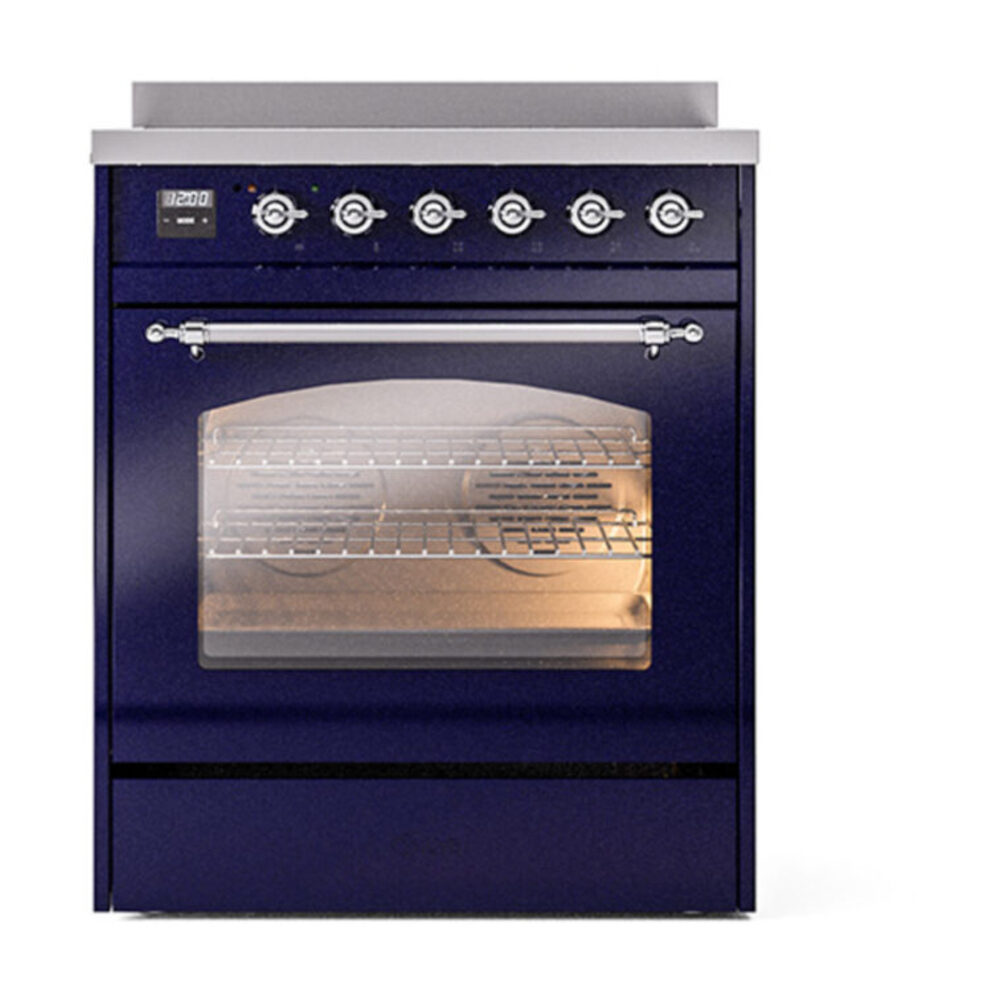 ILVE_UPI304NMPMBC_Nostalgie_II_30"_Dual_Fuel_Range_front_view