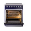 ILVE_UPI304NMPMBC_Nostalgie_II_30"_Dual_Fuel_Range_oven_door_opened