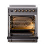 ILVE_UPI304NMPMGB_Nostalgie_II_30"_Dual_Fuel_Range_oven_door_opened