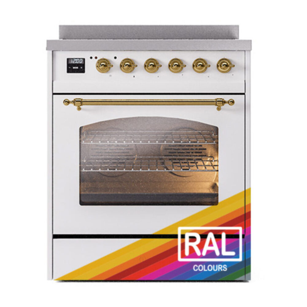 ILVE_UPI304NMPRAG_Nostalgie_II_30"_Dual_Fuel_Range_front_view
