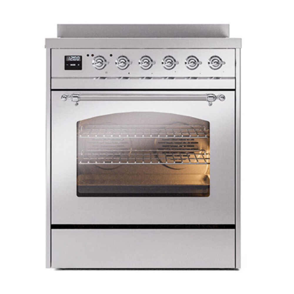 ILVE_UPI304NMPSSC_Nostalgie_II_30"_Dual_Fuel_Range_front_view