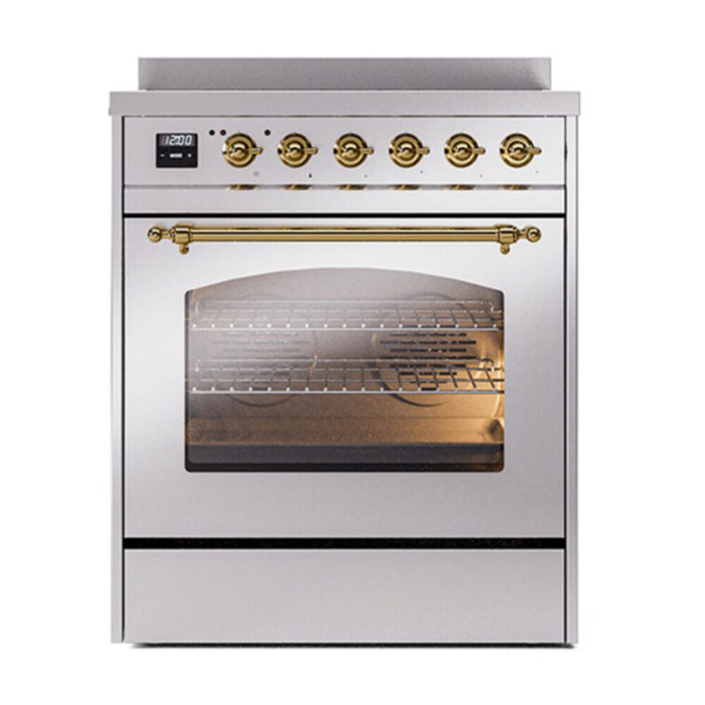 ILVE_UPI304NMPSSG_Nostalgie_II_30"_Dual_Fuel_Range_front_view