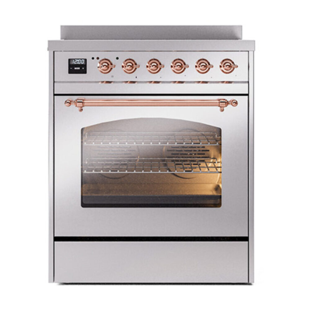 ILVE_UPI304NMPSSP_Nostalgie_II_30"_Dual_Fuel_Range_front_view