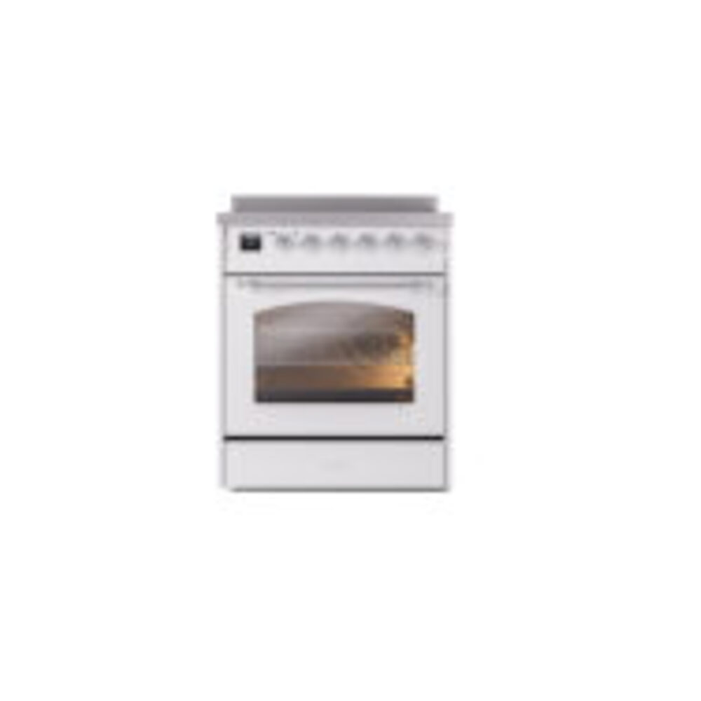 ILVE_UPI304NMPWHC_Nostalgie_II_30"_Dual_Fuel_Range_front_view