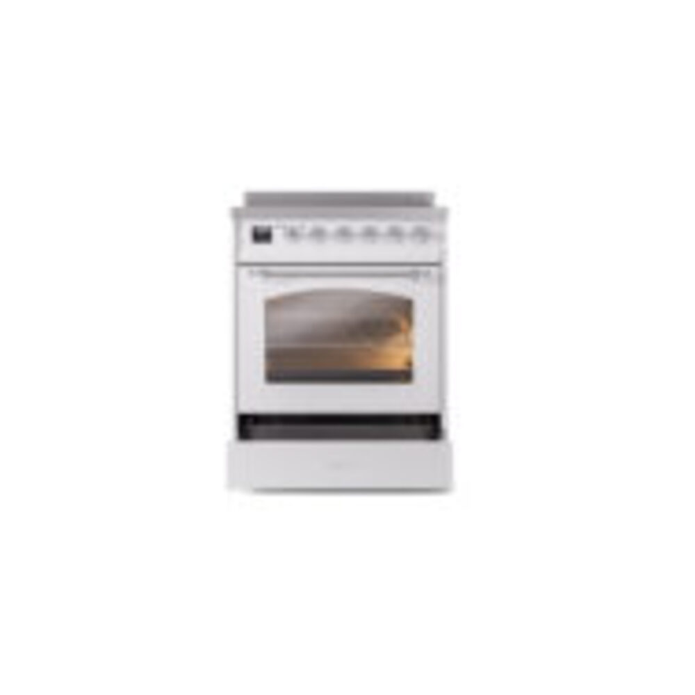 ILVE_UPI304NMPWHC_Nostalgie_II_30"_Dual_Fuel_Range_drawer_opened