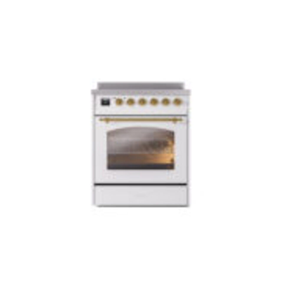 ILVE_UPI304NMPWHG_Nostalgie_II_30"_Dual_Fuel_Range_front_view
