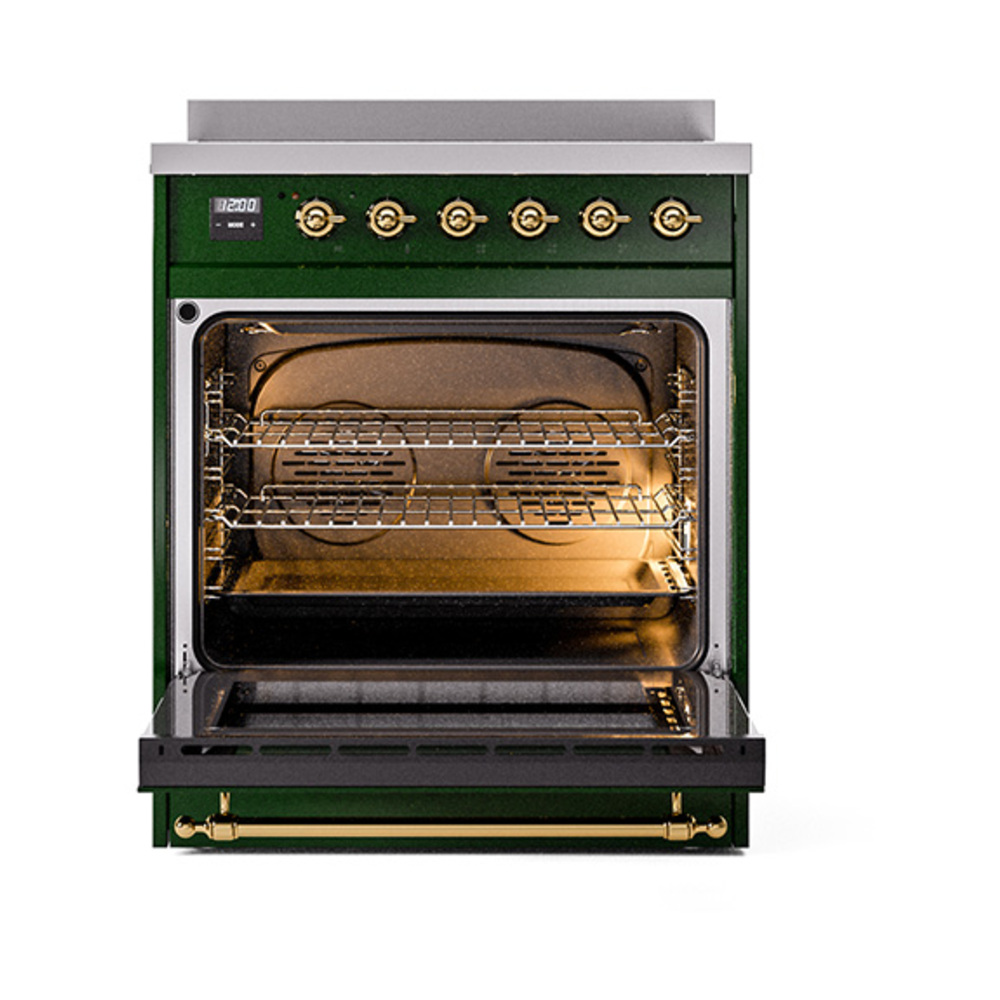 ILVE_UPI304QNMPEGC_Nostalgie_II_30"_Dual_Fuel_Range_oven_door_opened