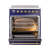 ILVE_UPI304QNMPMBG_Nostalgie_II_30"_Dual_Fuel_Range_oven_door_opened