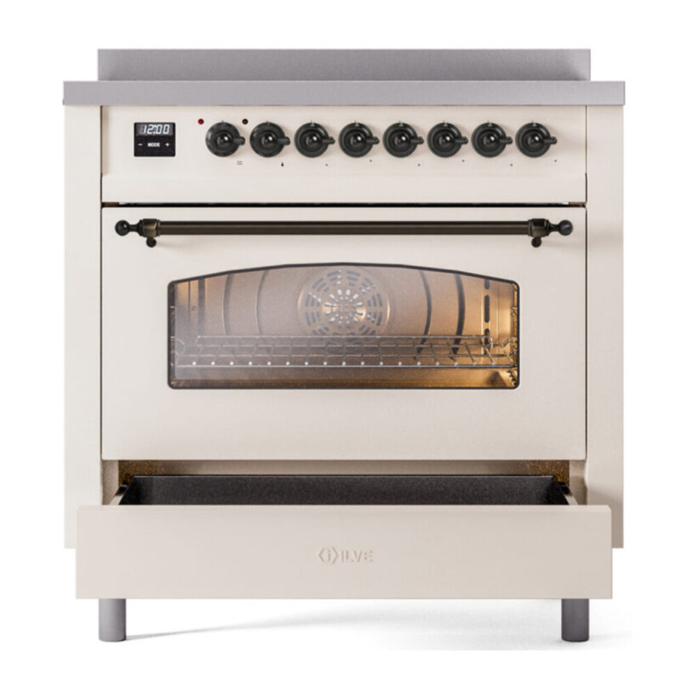 ILVE UPI366NMP warming drawer opened