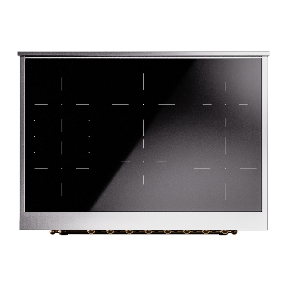 ILVE UPI366NMPAWB Nostalgie II 36" Induction Range, top view