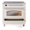 ILVE UPI366NMPAWC Nostalgie II 36" Induction Range, drawer opened