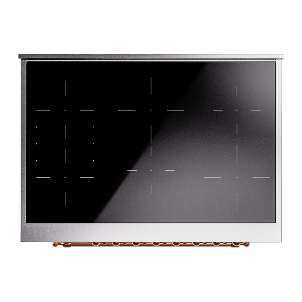 ILVE UPI366NMPAWP Nostalgie II 36" Induction Range, top view
