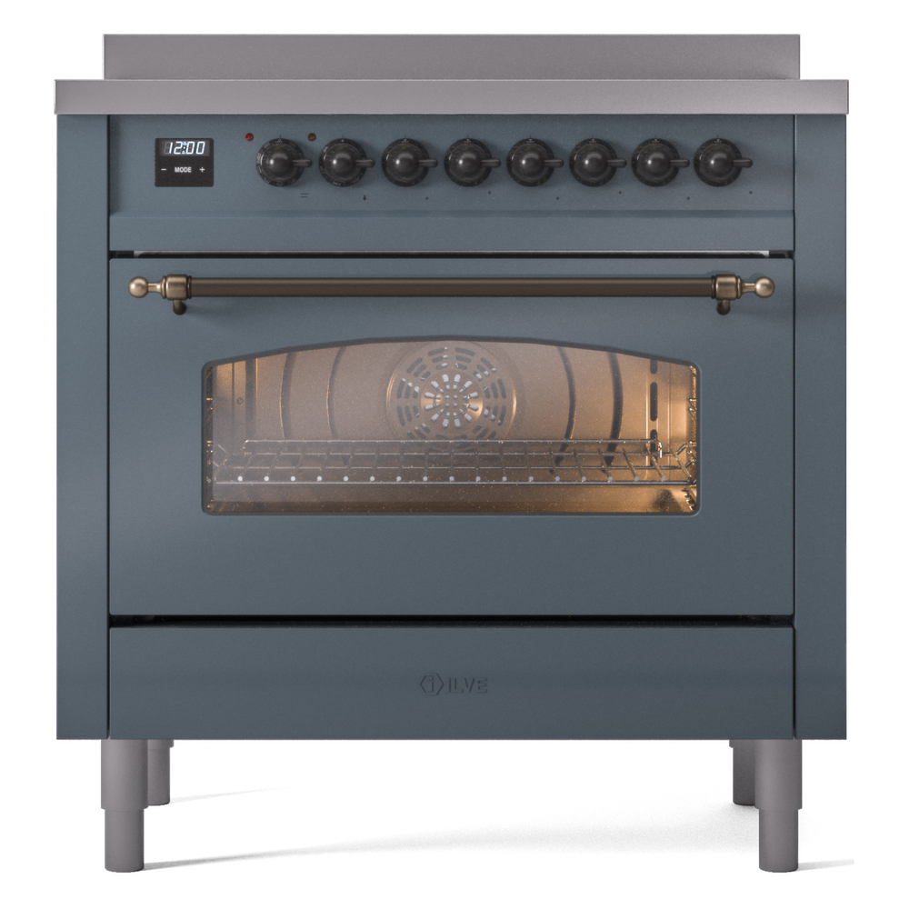ILVE UPI366NMPBGB Nostalgie II 36" Induction Range, front view