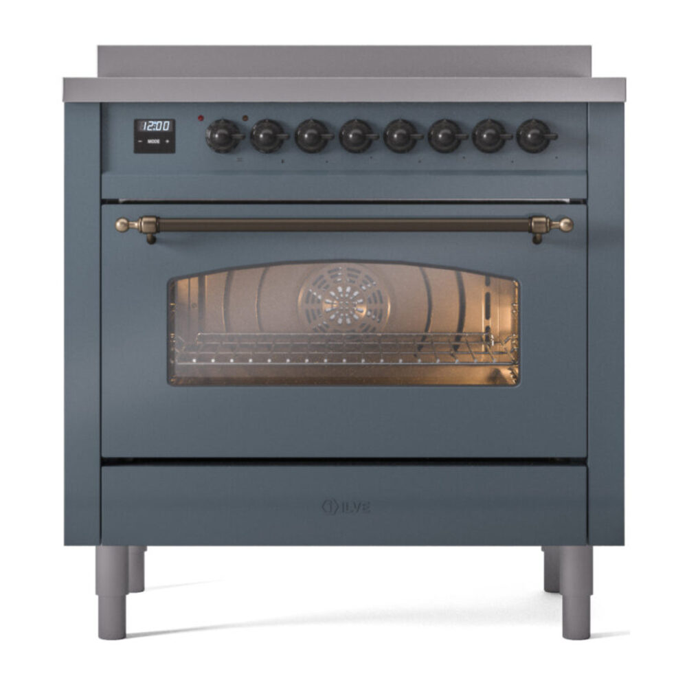 ILVE UPI366NMPBGB Nostalgie II 36" Induction Range, front view