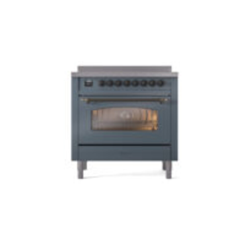 ILVE UPI366NMPBGB Nostalgie II 36" Induction Range, front view