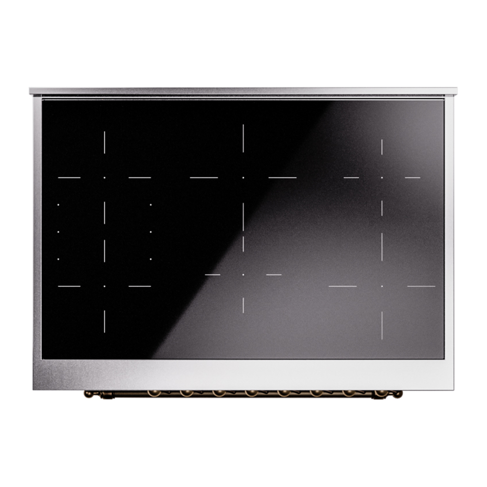 ILVE UPI366NMPBGB Nostalgie II 36" Induction Range, top view