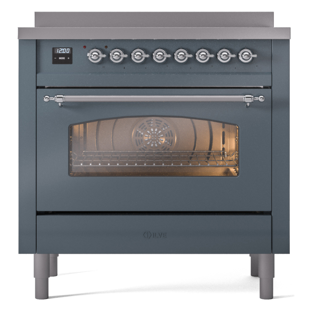 ILVE UPI366NMPBGC Nostalgie II 36" Induction Range, front view