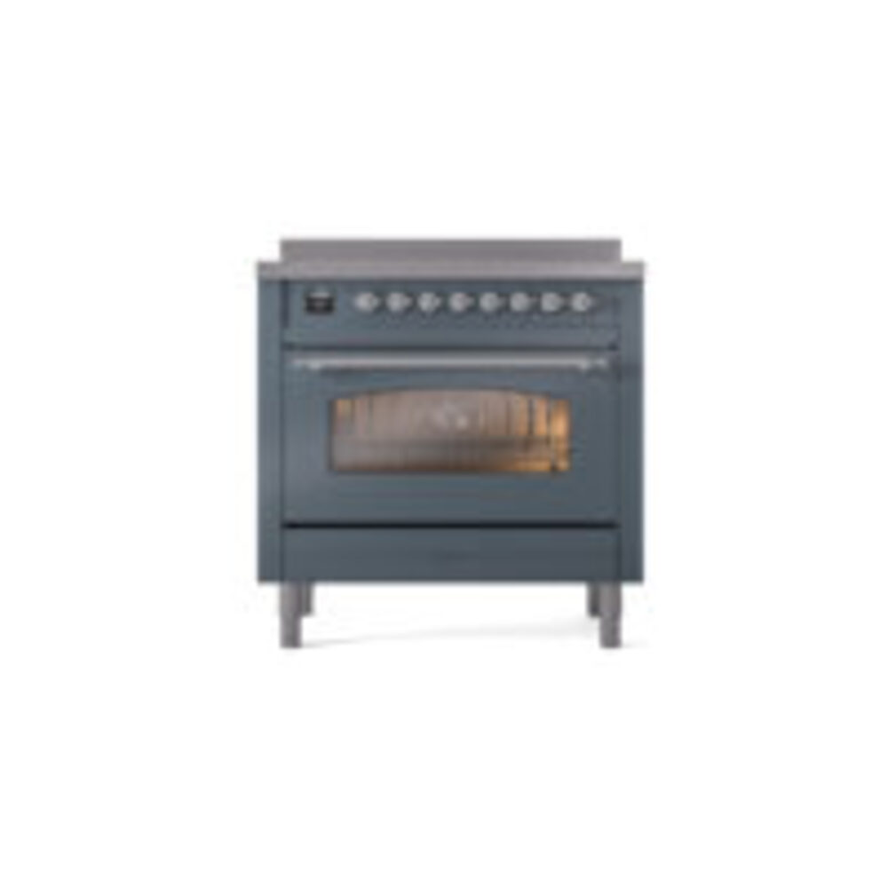 ILVE UPI366NMPBGC Nostalgie II 36" Induction Range, front view