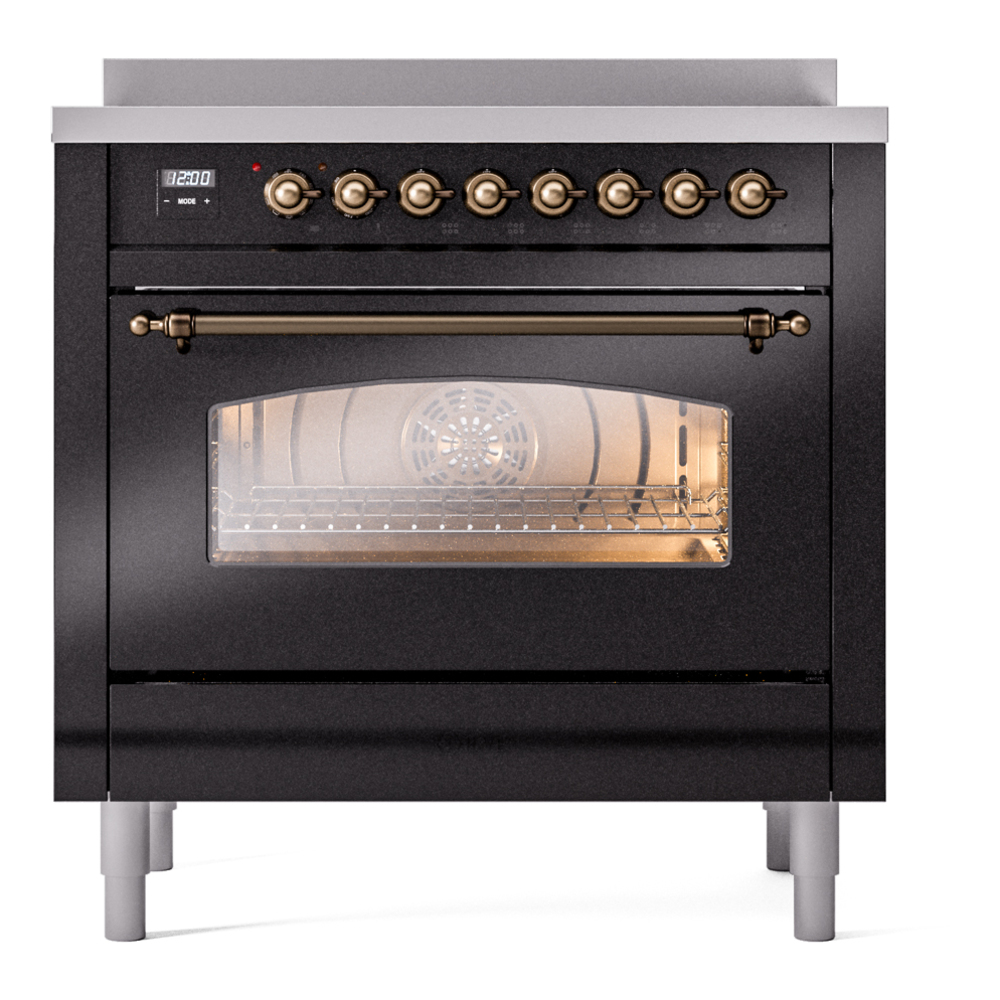 ILVE UPI366NMPBKB Nostalgie II 36" Induction Range, front view