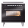 ILVE UPI366NMPBKC Nostalgie II 36" Induction Range, front view