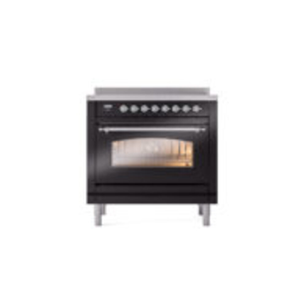 ILVE UPI366NMPBKC Nostalgie II 36" Induction Range, front view